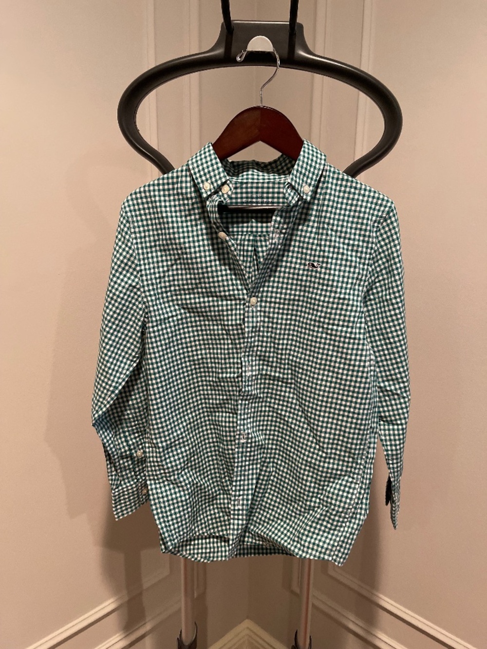 Vineyard Vines Boys Performance Gingham Shirt